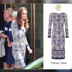 Tory Burch "Chrissy" Dress as seen on Kate Middleton Sz XL